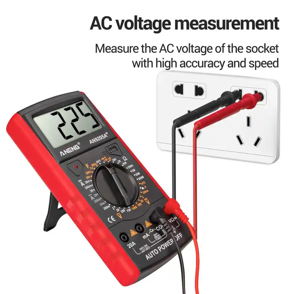 Digital Multimeter Transistor Capacitor Tester Electrical Capacitance Meter