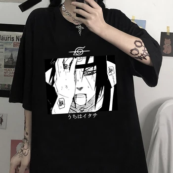 

Naruto Itachi Uchiha Short Sleeve Harajuku Hip Hop T-shirt Tee