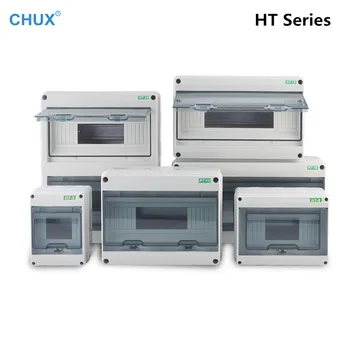 

HT series 5 8 12 15 18 24Ways Household illumination Electrical Distribution Box MCB ABS+PC Plastic Waterproof Junction Wire Box