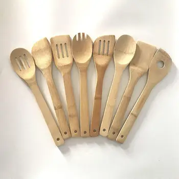 

Kitchen Cooking utensils Bamboo utensils set spoon spatula shovel scrapper