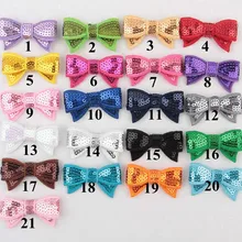 Детские аксессуары для волос с вышивкой в виде ласточкиного хвоста, блестящий бант с блестками, AliExpress поставки товаров