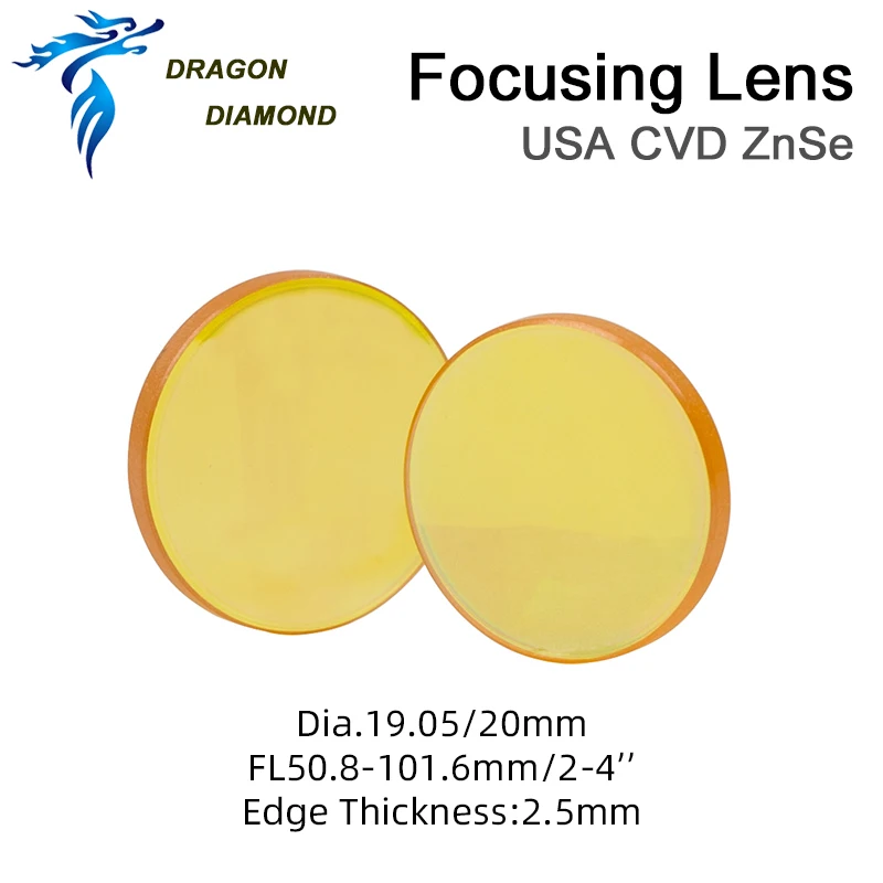 Objektiv fokus Znse II-VI US GaAs Φ 12 /18 /19/ 20mm Laser Focus Lens Co2 Laser 