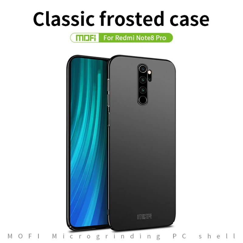 

MOFI For Xiaomi Redmi Note 8 Pro Case Frosted PC Ultra-thin Full Coverage Back Cover Case Shell for Xiaomi Redmi Note 6 Pro Case