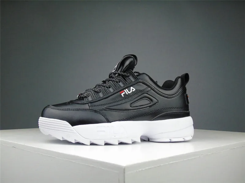 2019 летние детские кроссовки Fila Disruptor II женские премиум класса беговые черного и
