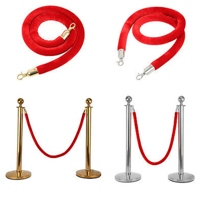 Crowd Control Stanchion Safety Rope Queue Barrier Posts (Ship from Germany) | Бытовая техника