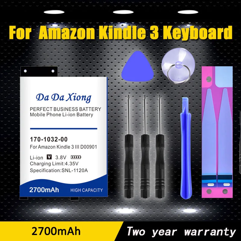 Высококачественный резервный аккумулятор для электронной книги Kindle 3 Keyboard D00901