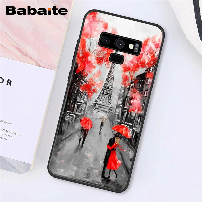 Paris London Eiffel Tower New york Lover Autumn Maple 