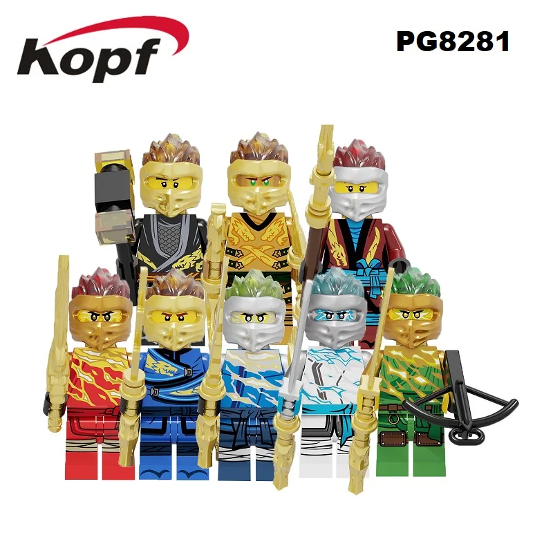 

Single Sale Building Blocks Super Heroes Lloyd Jay Kai Cole Nya Gamma Master Wu Gnea Zane Figures For Children Gift Toys PG8281