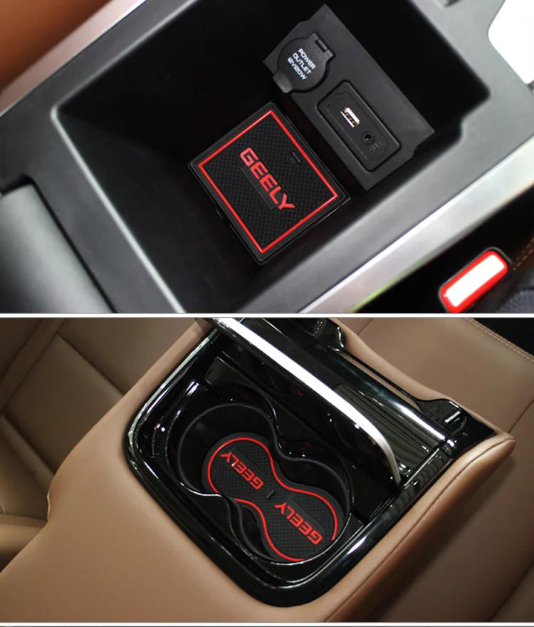 Анти-скольжения ворота Слот коврик для Geely Atlas Emgrand X7 Спорт Протон X7 резиновый колпачок держатели с защитой от скольжения