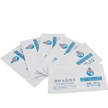 

100Pcs 75% Alcohol Pads Skin Hand Cleansing Disinfection Bacteriostasis Wet Wipe