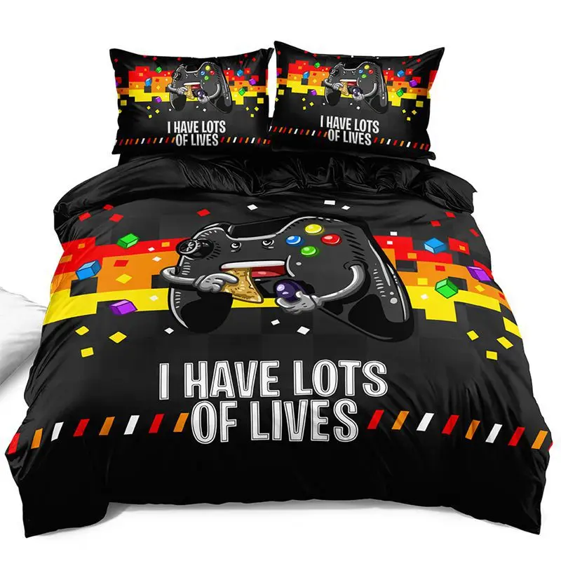 Gamer Bedding Sets For Boys Gaming Bedding Full Size Gamer Comforter