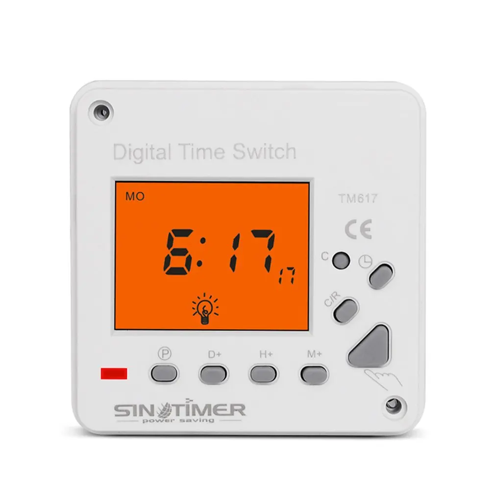 

220/110V Super Large LCD Display Back-light 7 Days Weekly Digital Electronic Count Timer Lighting Time Switch Home Clock Alarm