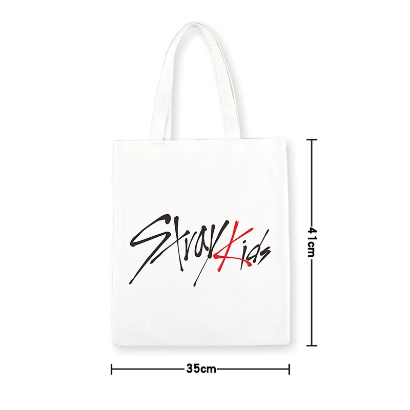 Kpop STRAY KIDS холлщовая сумка для детей модные сумки на плечо K-pop STRAY Детская сумка для покупок вентиляторы подарки, Прямая поставка - Цвет: Stray Kids