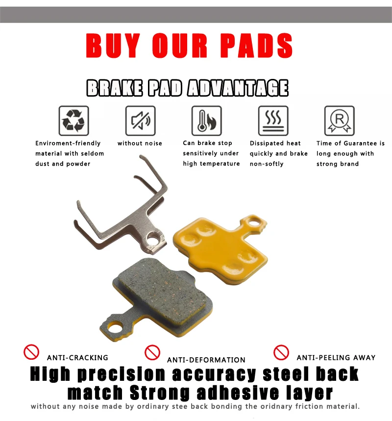 DELT Ceramics Bicycle Disc Brake Pads For SRAM AVID Elixir E1/E3/E5/E7/E9/ER Mag /CR XO/XX Mountain BIKE Accessories 10 Pair bicycle disc brake pads,brake pads,bike brake pads
