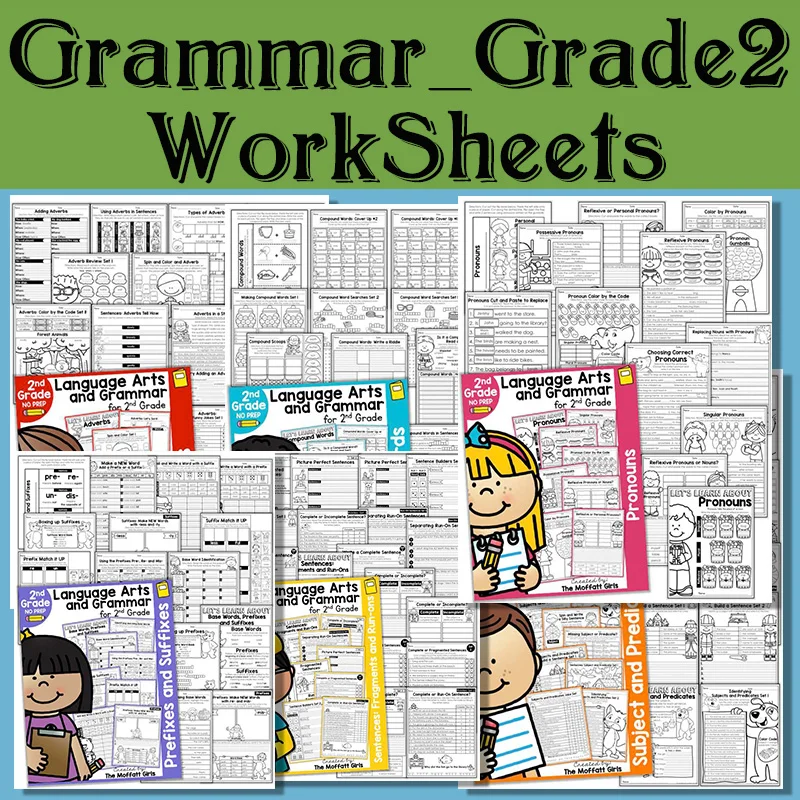 2nd grade language arts and grammar bundle wooksheet children learning in english language exercise reading books for kids aliexpress