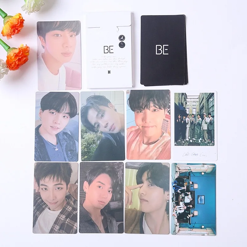 Kpop Bangtan Boys-álbum BE Lomo Box, conjunto de tarjetas pequeñas, todos los estilos, accesorios para sesión fotográfica
