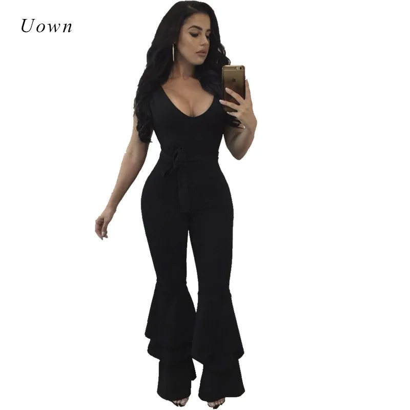 flare overalls jumpsuit