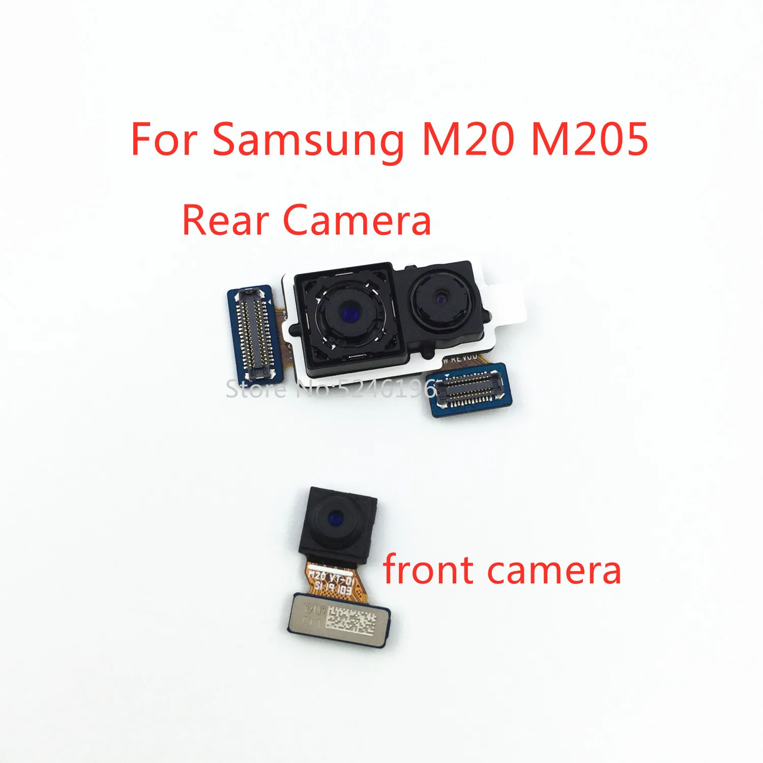 

1pcs Back big Main Rear Camera front camera Module Flex Cable For Samsung Galaxy M20 M205 M205F Original Replacement of parts