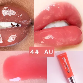 

New Hot Wet Cherry Gloss Plumping Lip gloss Lip Plumper Makeup Big Lipgloss Moisturizer Plump Volume Shiny Vitamin E Mineral Oil