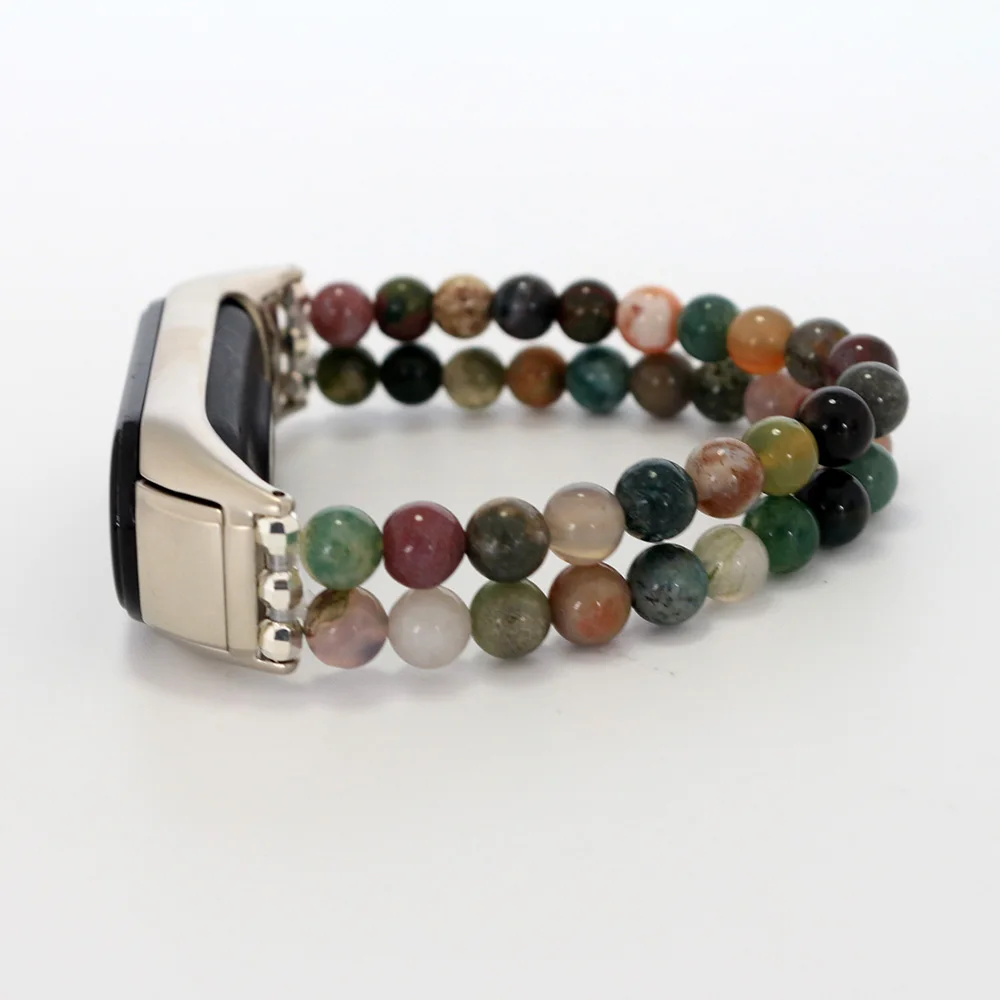 

Mi Band 7 6 5 4 3 Strap for Women Natural Stone Beaded Bracelet Elastic Wristbands for Xiaomi Mi Band 8 Watchbands Jewelry