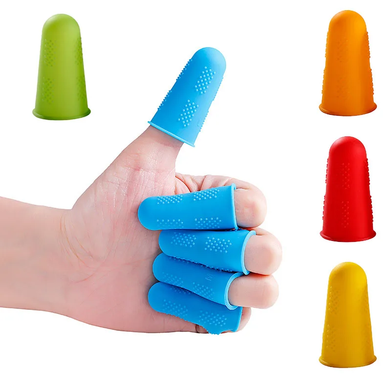 Dé à Coudre Silicone Protecteur Doigts - Couture, Guitare - Couleurs Aléatoires - Confortable