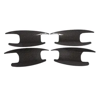 

4Pcs Carbon Fiber Style ABS Door Bowl Cover Trim Car Accessories for E Class C-class Car Accessories
