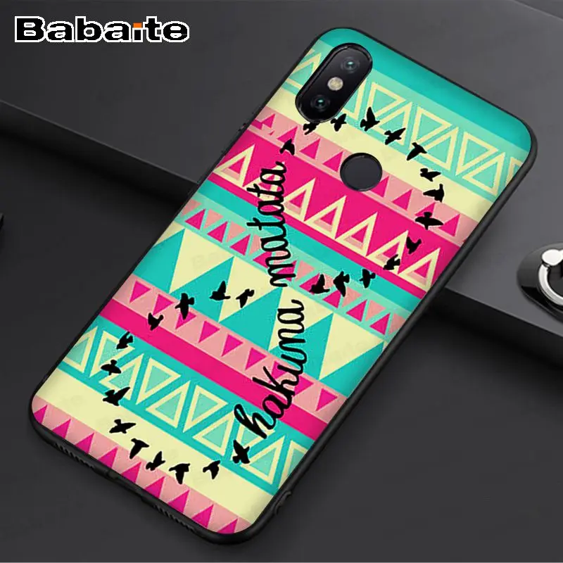 Keep clam hakuna matata The Lion King Новинка чехол для телефона Fundas чехол для redmi 7 5plus 5A 6pro 4 note5A note6pro note7 чехол