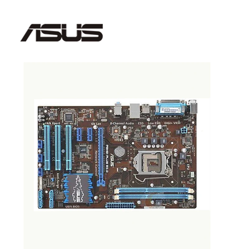 Материнская плата для настольного компьютера ASUS P8H61 PLUS R2.0 LGA 1155 DDR3 Intel H61