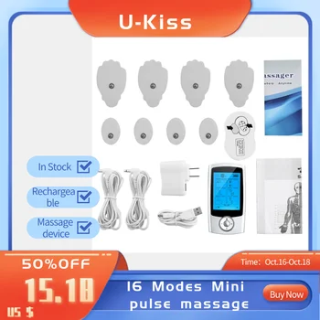 

Compact Improving Microcirculation Comfortable Massage 20S Default Timer 2 Output 16 Modes 20 Level Intensity Mini Massager