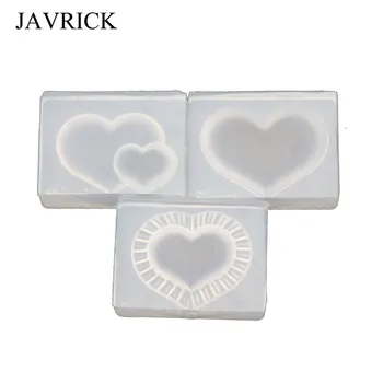 

3 Shape Handmade Small Heart Silicone Mold Biscuit Chocolate Mold Jewelry Tools