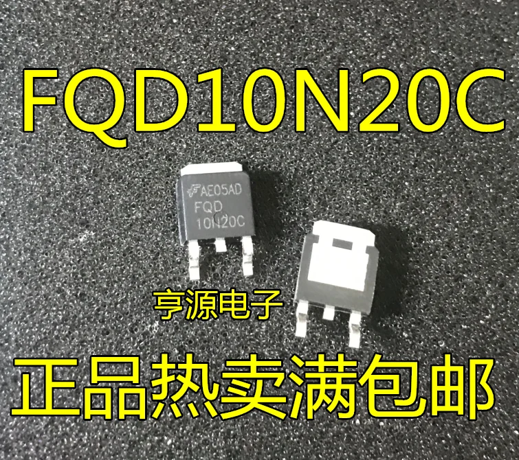 10pieces Fqd10n20c 10n20c Mos 10a 200v To-252 - Switches & Relays ...