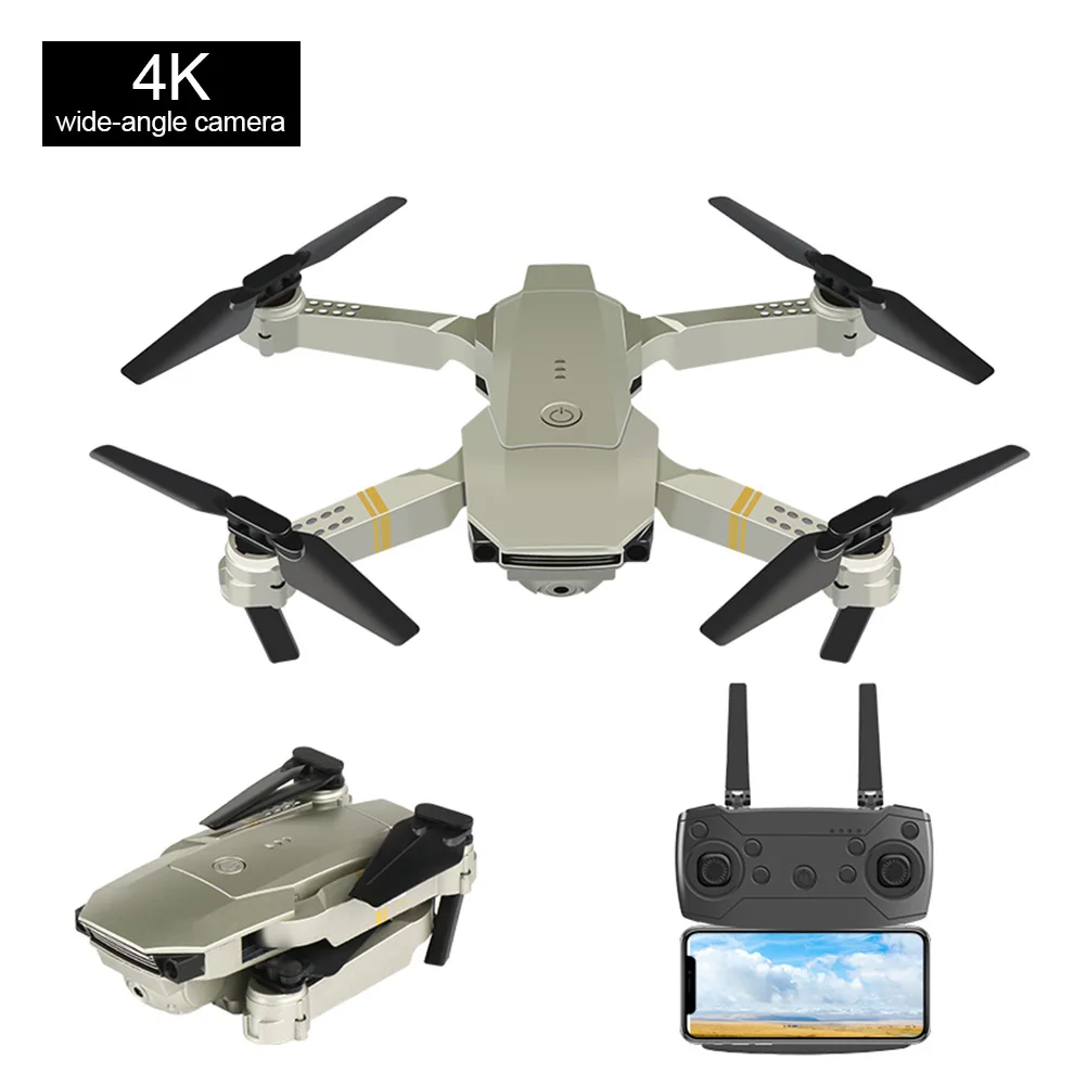 E58 Quadrotor Foldable Drone Portable Drone Kit 720P/1080P/4K HD Aerial Photography RC Drone With Tracking Shooting Function