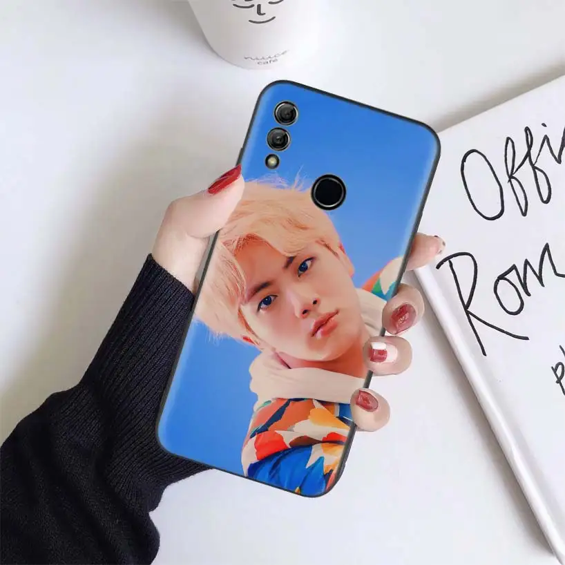 Черный чехол Kpop Kim Seok Jin Boys для huawei Honor 9X 8X Y9 7S 7X9 10 Lite 8A Pro 20i Y5 Y6 Y7 мягкий чехол для телефона