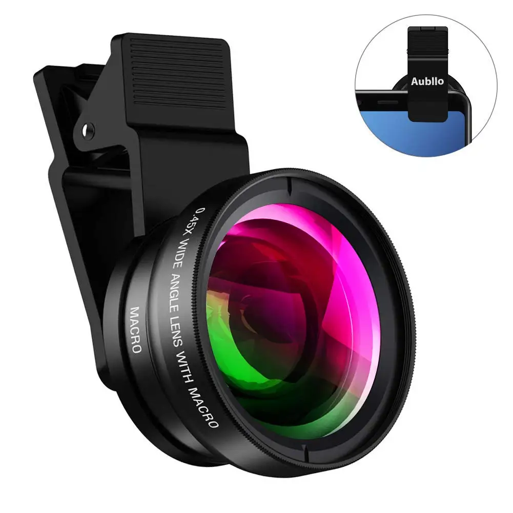 Макрообъектив new4K HD Super 12 5x для смартфона антиискажение 0.45X широкоугольный
