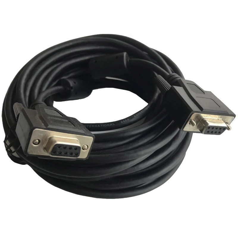 high quality Serial cable 10M 33ft Serial Null Modem Cable RS232 female