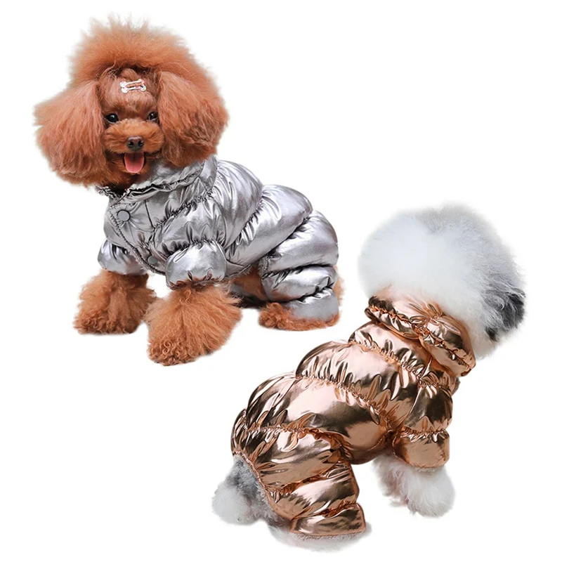 Одежда для собак, утолщенная зимняя теплая флисовая куртка для питомца, для маленьких собак, водонепроницаемый комбинезон для собак, одежда для чихуахуа, комбинезоны