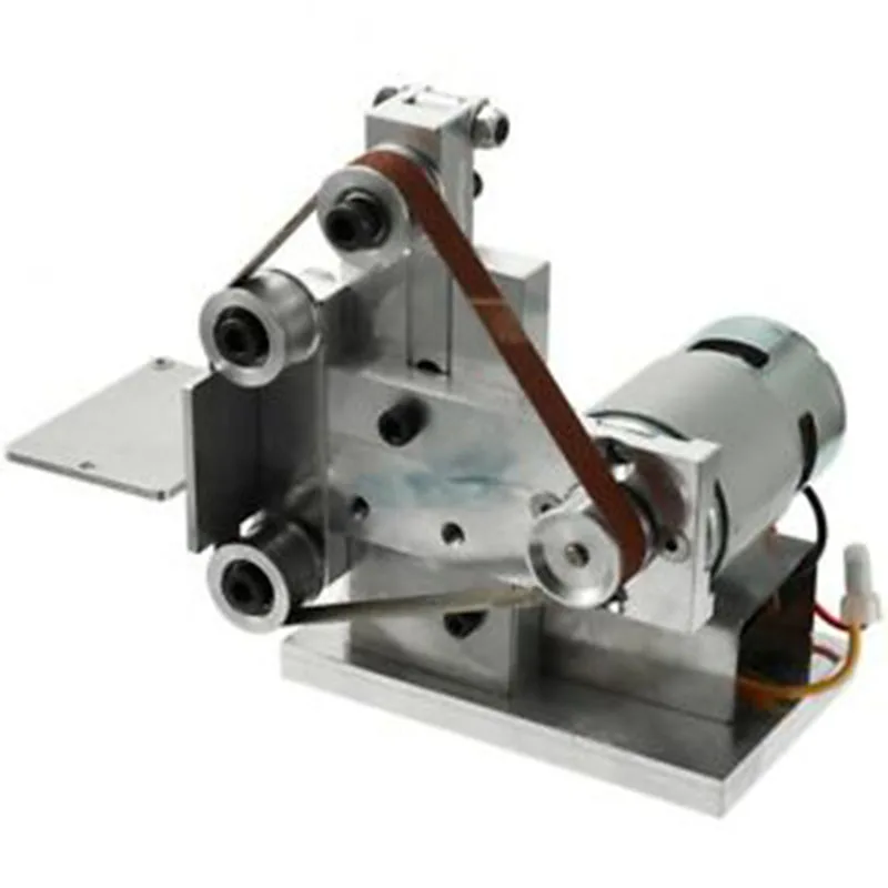 

Grinder Mini Electric Belt Sander Kit Workshop Equipment Power Tools DIY Polishing Grinding Sanding Belts