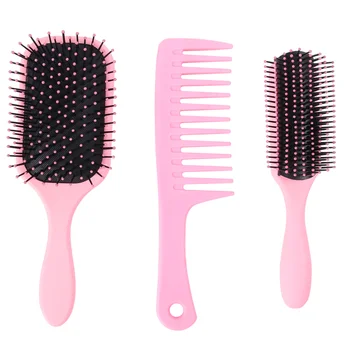 

1 Set Air Cushion Massager 9 Row Big Tooth Comb Hairstyling Tool Portable Hair Groomer Smooth Hair Comb Anti-knot Hair Styling C