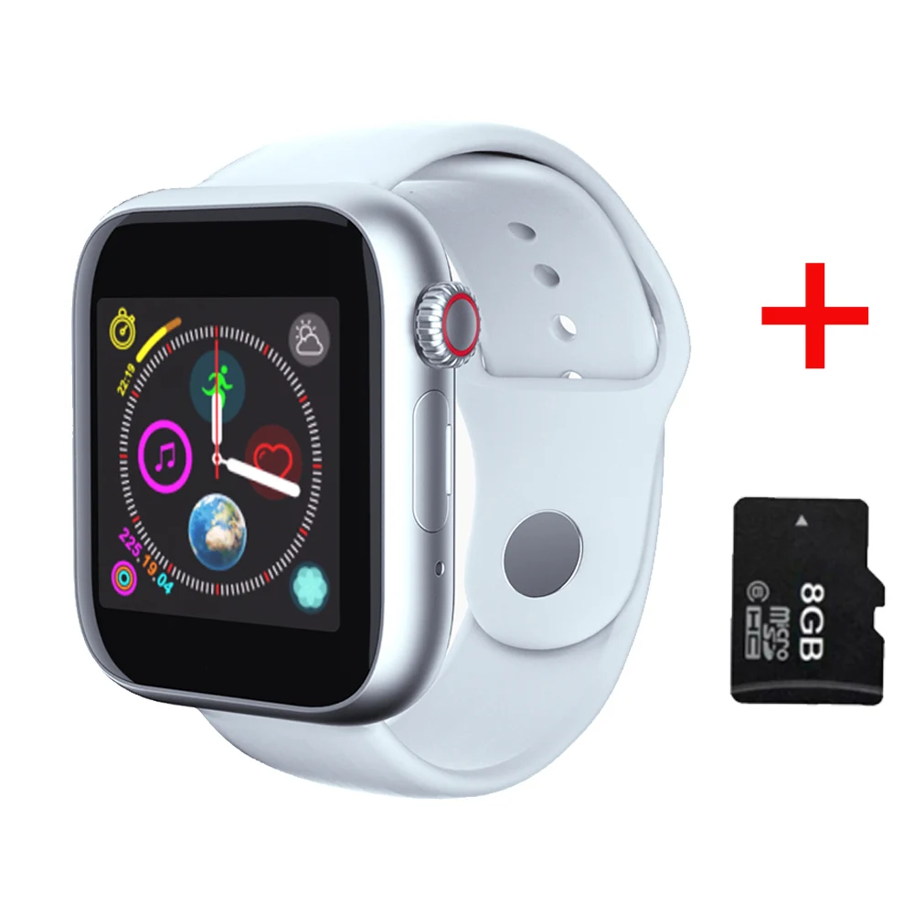 white 8gb SYSOTORYU Смарт-часы с поддержкой sim-карты, tf-карты, умные часы с камерой, Bluetooth, часы с вызовом, сообщения для Apple, Android, часы для мужчин и женщин - Цвет: white 8gb