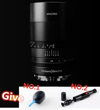 

7artisans 60mm f2. 8 1:1 magnification macro lens for Canon EOS M camera Sony E Mount Fuji FX MFT M4/3 Mount A6500 A6300 X-A1 Fr