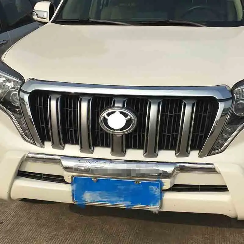 1 шт. для Toyota Land Cruiser Prado FJ150- ABS Хромированная передняя крышка капота trimдекоративная стильные полоски на авто