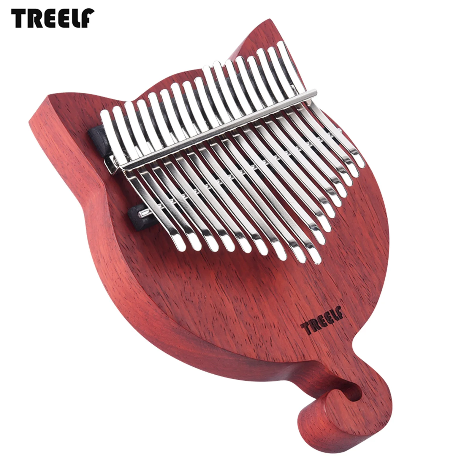 TREELF TF 17CAT 17 Key Kalimba Solid Wood Thumb Piano Finger Piano 