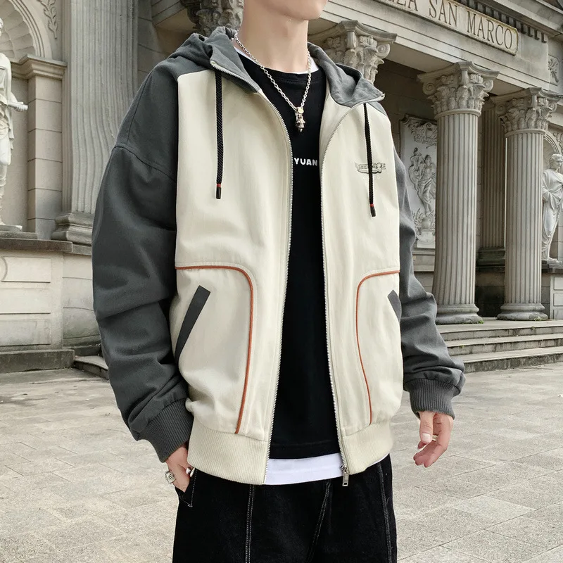 

[Has Quality Inspection] MEN'S Jacket Trend Students New Products Handsome Hooded Casual Popular Brand Coat Ds504tp95