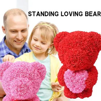 

PE Bear Dolls Artificial Rose Rose Bear Girlfriend Birthday Gift Valentine'S Day Romantic Lovely
