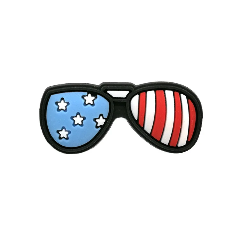 High Imitation 1PCS PVC Shoe Charms Cactus/ Luggage/Sunglasses/Jet Plane Shoe Decoration Accessories for Croc jibz Kid's Party