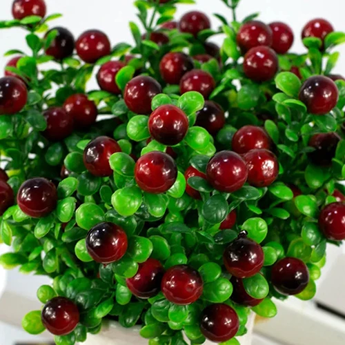 1Pc 6 Branches 18 Heads Artificial Fruits Home Garden Decoration DIY Art Artificial Fruits