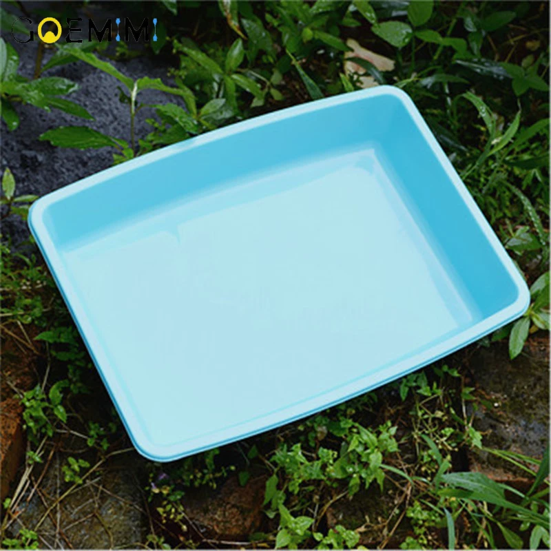 Cat Litter Box Plastic Simple Design Pet Toilet Bedpan Anti Splash Free Scoop Toilet Bedpan Cat Indoor Dog Clean Toilette