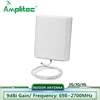 Amplitec 8/9dB Indoor Panel Antenna 698-2700mhz For 4g Signal Amplifier Signal Booster Repeater With SMA-Male Connector 2m Cable