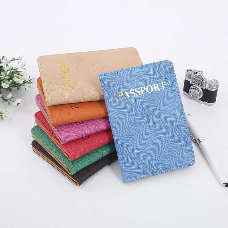 

PU Leather Passport Case with Card Instert Bit Passport Protective Case Bronze Passport Passport Case Case