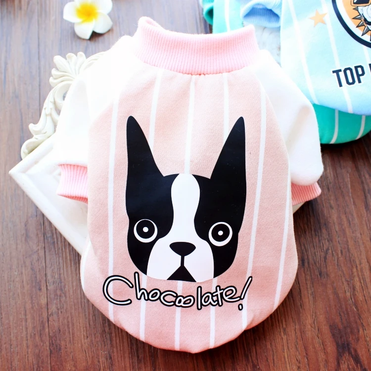 Одежда для кошек собак на осень и зиму, теплая одежда, свитер для маленьких собак, кошки чихуахуа, мопс, йоркки, котенок, наряд, кошечное пальто - Цвет: Pink